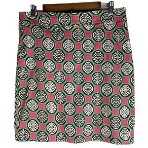 Dizzy Lizzie Geometric Print Pencil Skirt